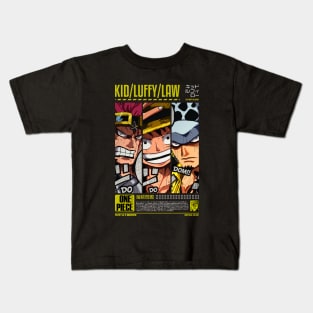 THE PIRATE ALLIANCE | LUFFY | TRAFALGAR LAW | KID | OTAKU DESIGN Kids T-Shirt